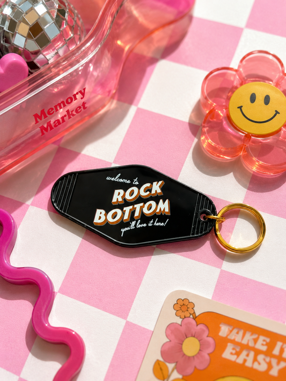 Rock Bottom Keychain