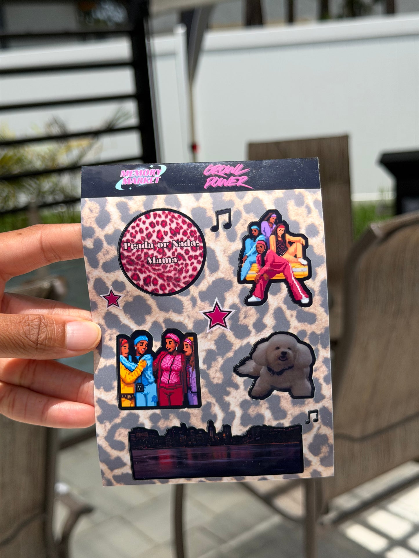 Growl Power Sticker Sheet