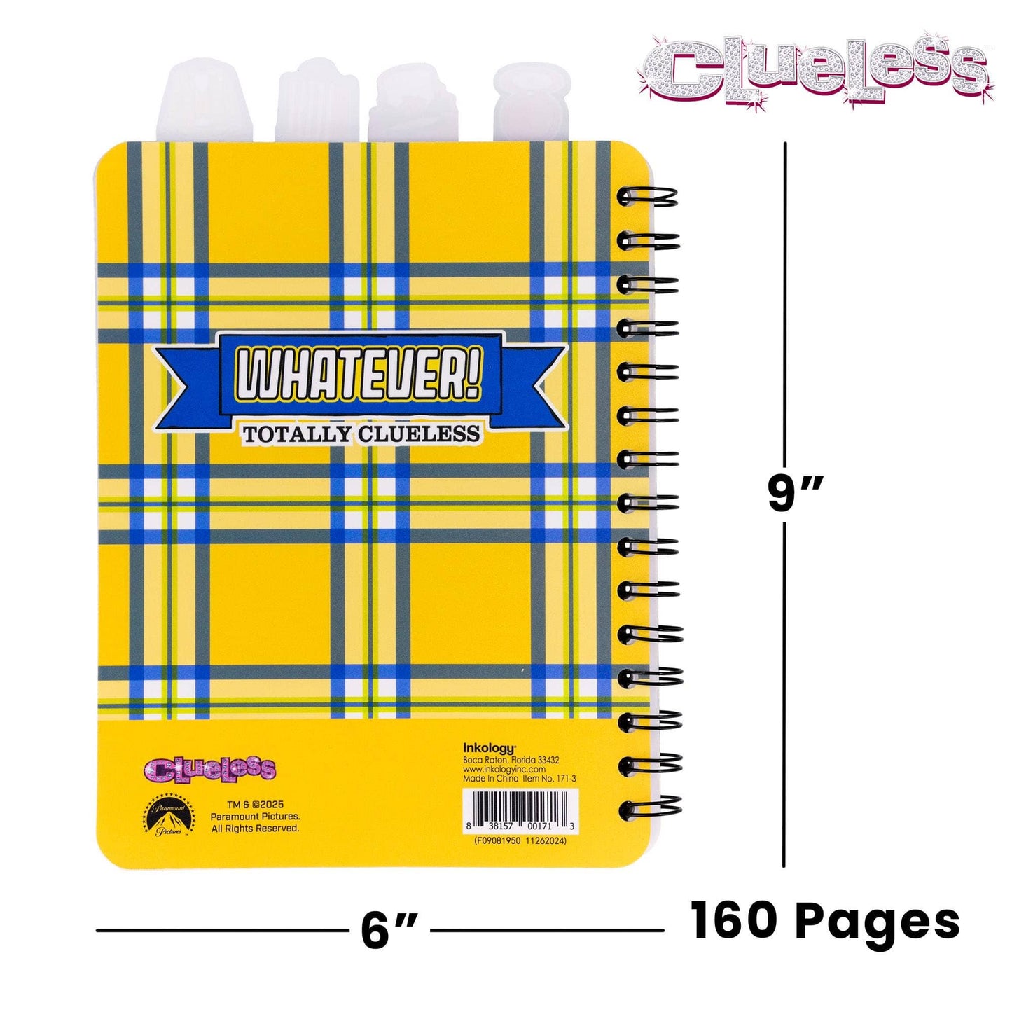 Clueless 4-Tab Spiral Notebook