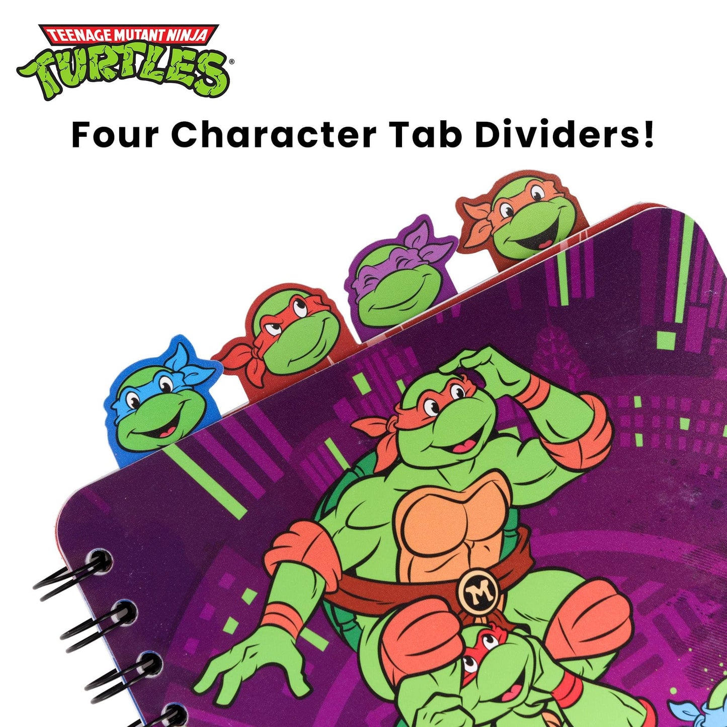 Ninja Turtles 4-Tab Spiral Notebook