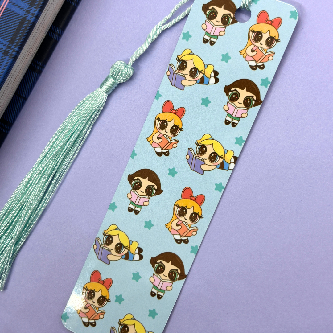 Metal Power Book Girls Bookmark
