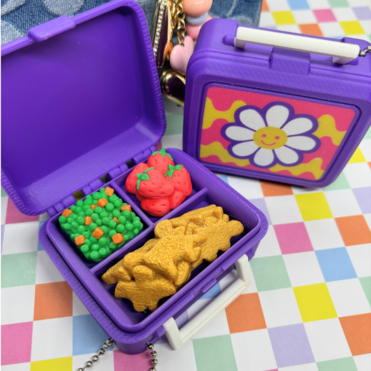 Retro Lunch Box Fidget Keychain