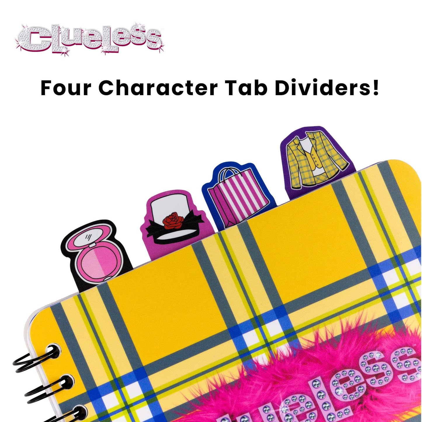Clueless 4-Tab Spiral Notebook