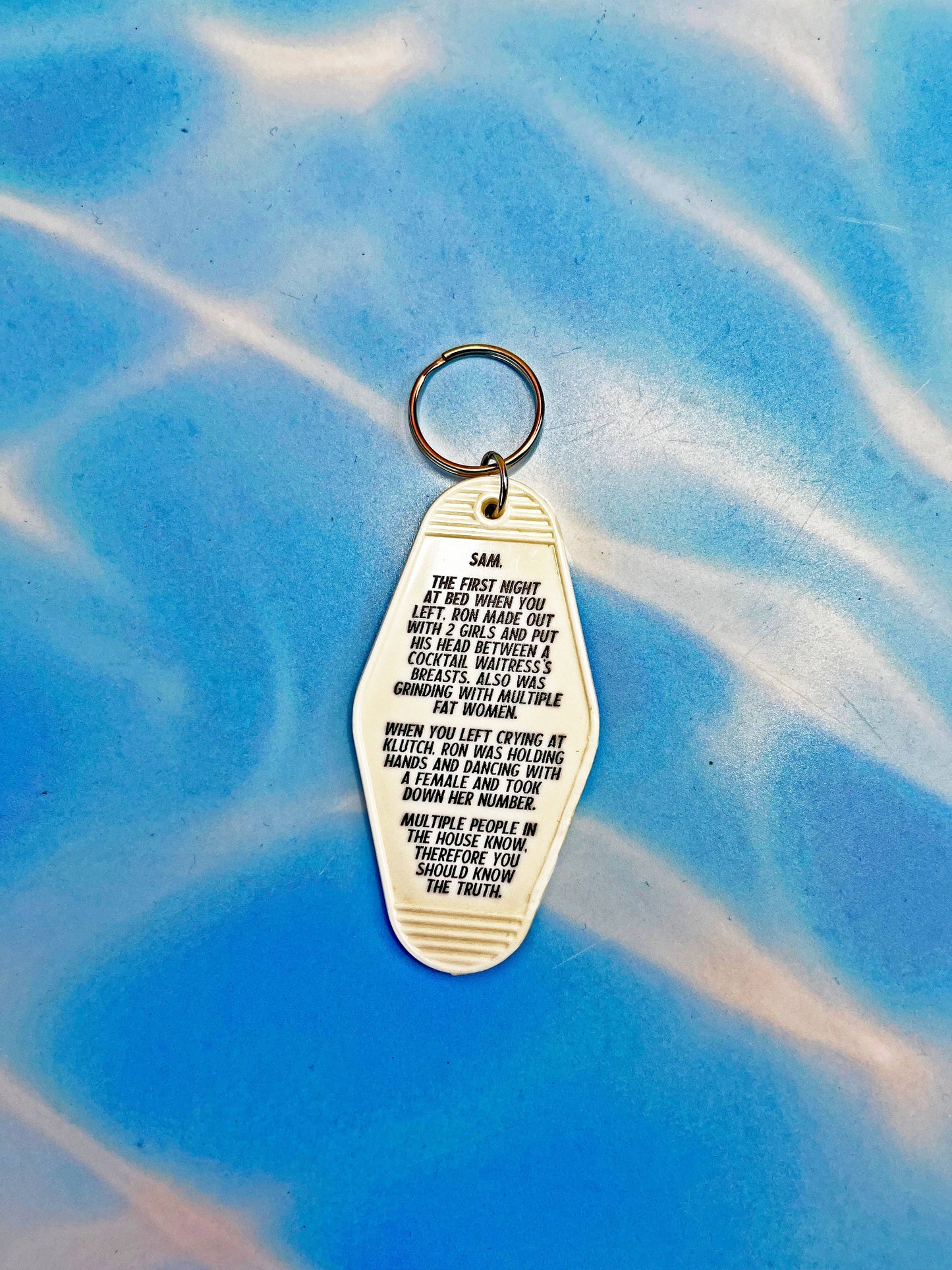 Jersey Shore “Who wrote the note?!” Keychain