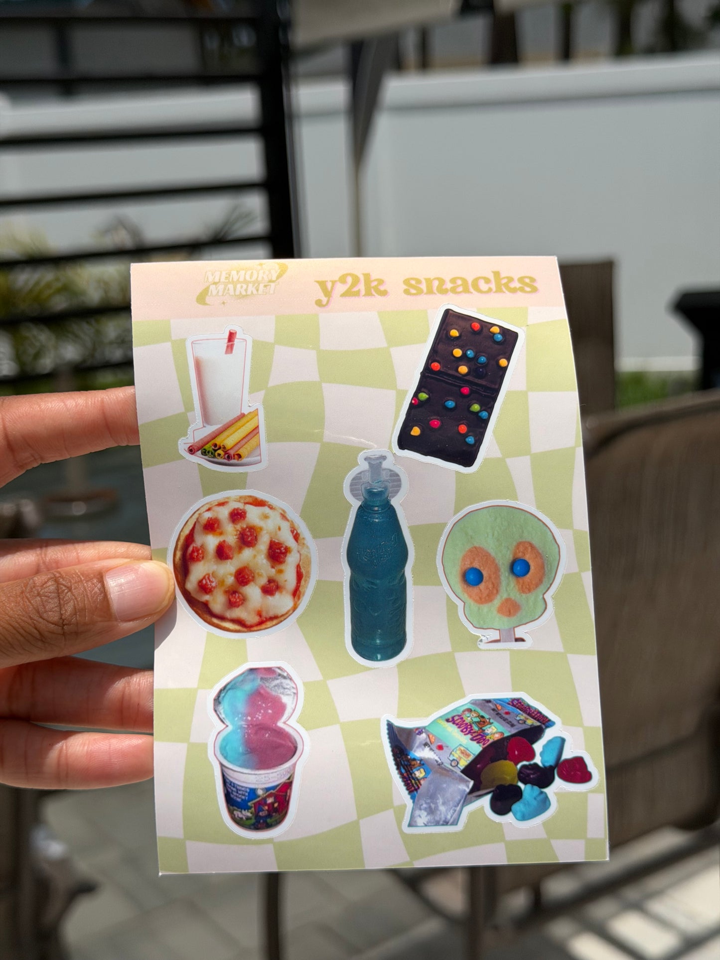 Y2K Snacks Sticker Sheet