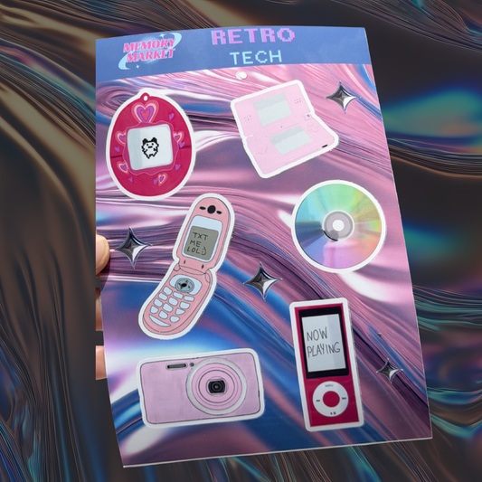 Retro Tech Sticker Sheet