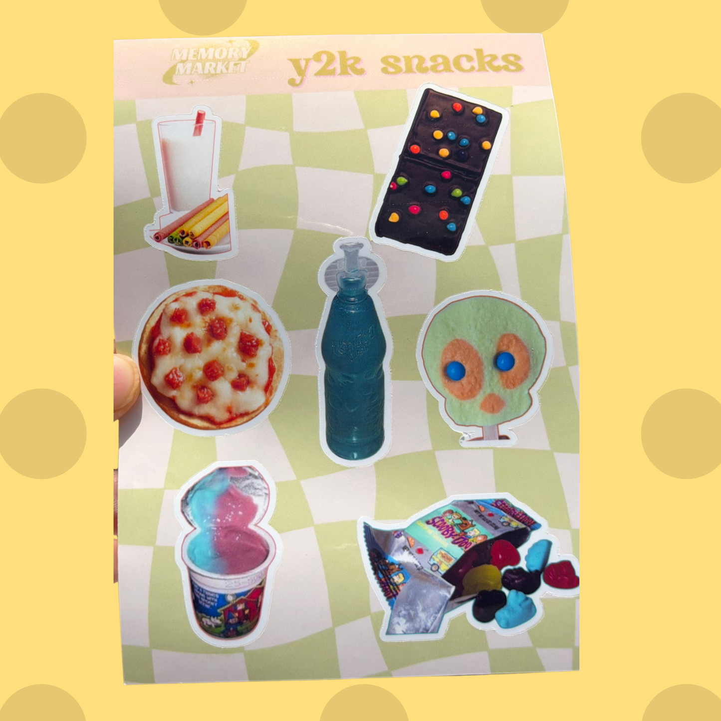 Y2K Snacks Sticker Sheet