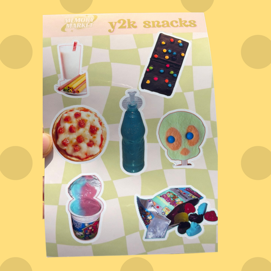 Y2K Snacks Sticker Sheet