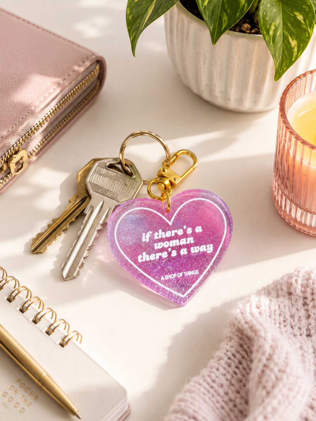 If There’s A Woman Keychain