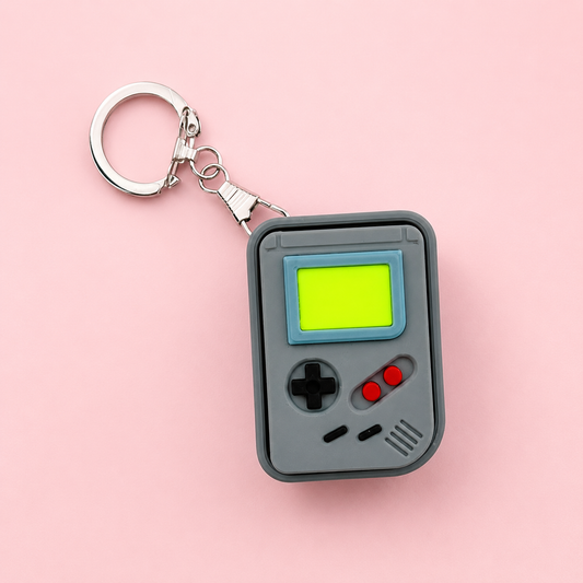 Retro Gaming Fidget Toy Clicker Keychain
