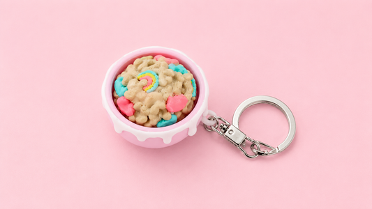 Lucky Cereal Fidget Toy Clicker Keychain
