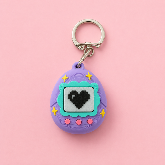 Digital Pet Fidget Toy Clicker Keychain