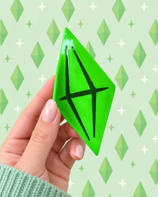 Sims Plumbob Hair Claw 12 cm
