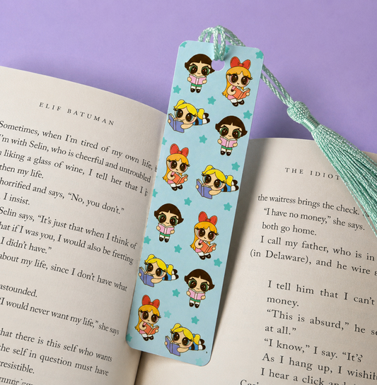 Metal Power Book Girls Bookmark