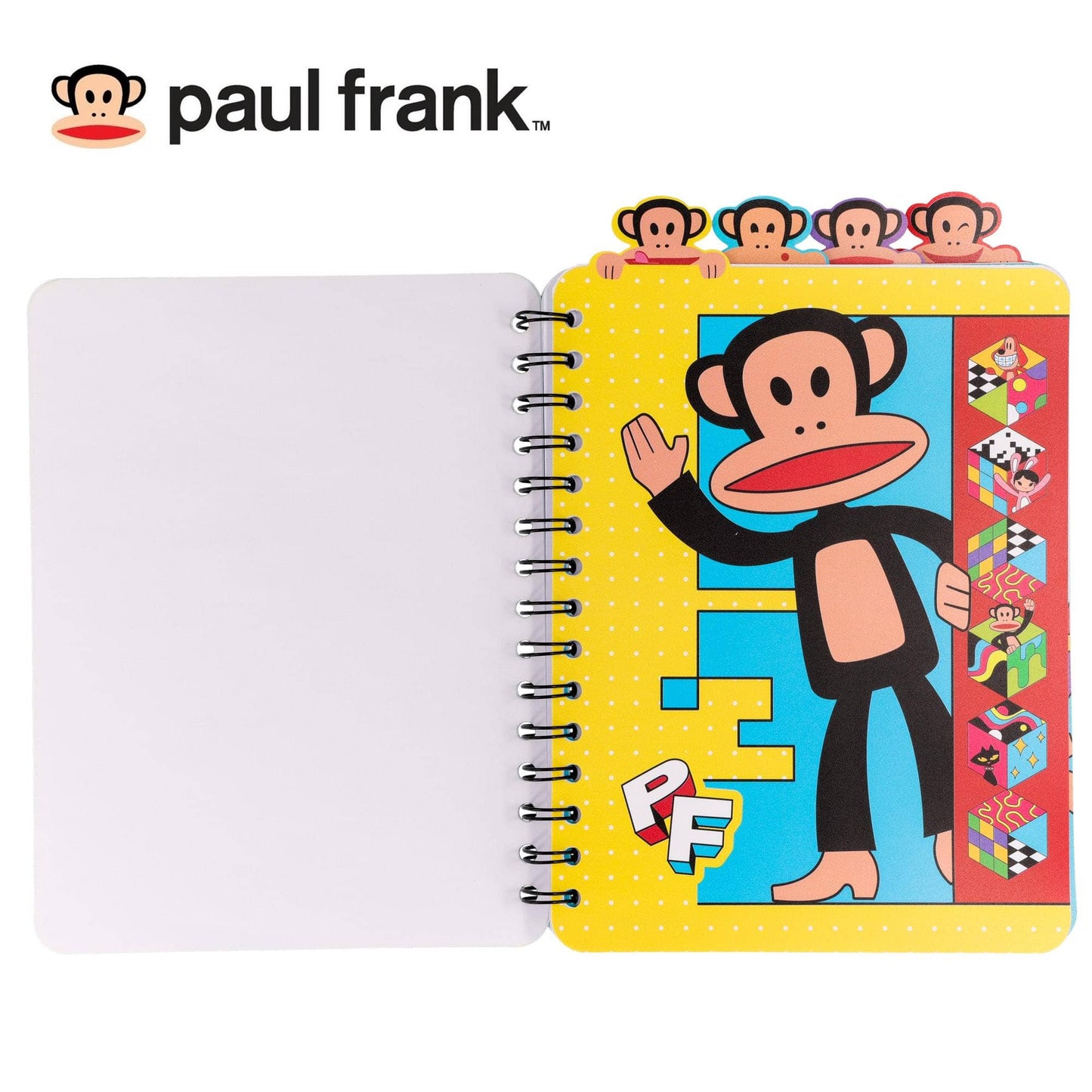 Paul Frank 4-Tab Spiral Journal