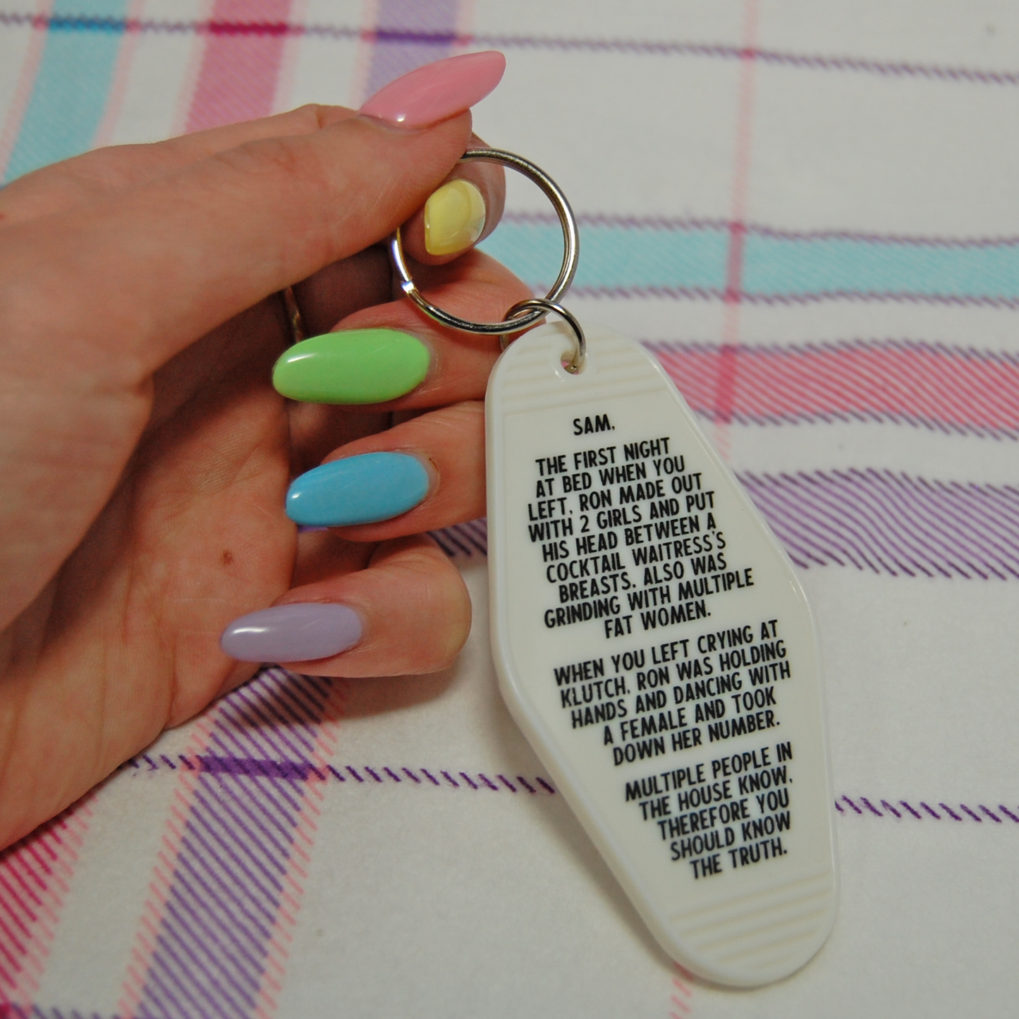Jersey Shore “Who wrote the note?!” Keychain