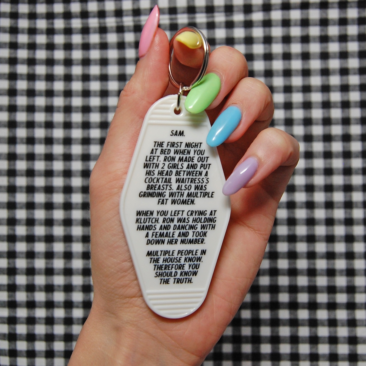 Jersey Shore “Who wrote the note?!” Keychain
