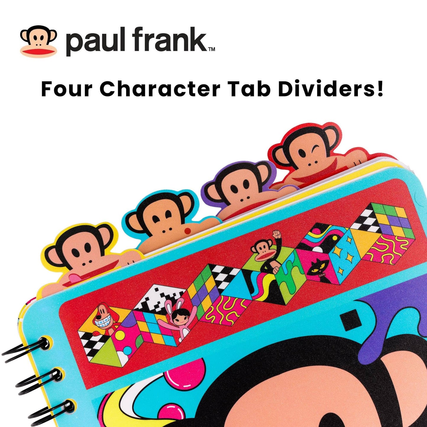 Paul Frank 4-Tab Spiral Journal